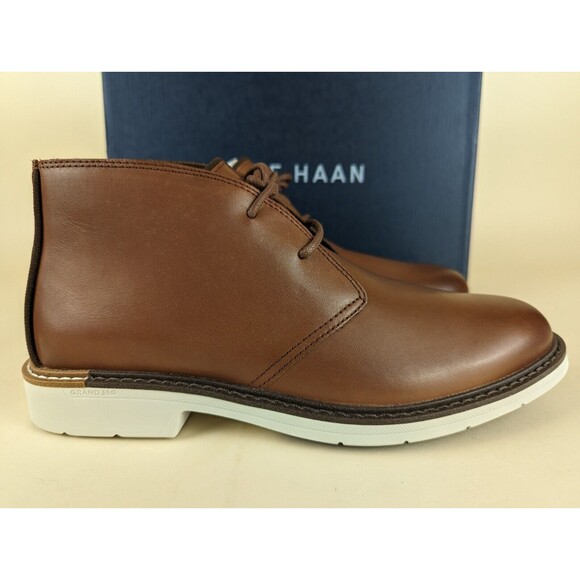 Cole Haan Go To Lace Chukka Boots Mens 8 M Brown Leather Ankle Top Shoes NWB main image 8